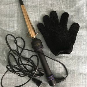 Hot tools tapered curling iron.